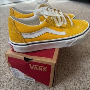 Vans Bright Yellow and White Sneakers